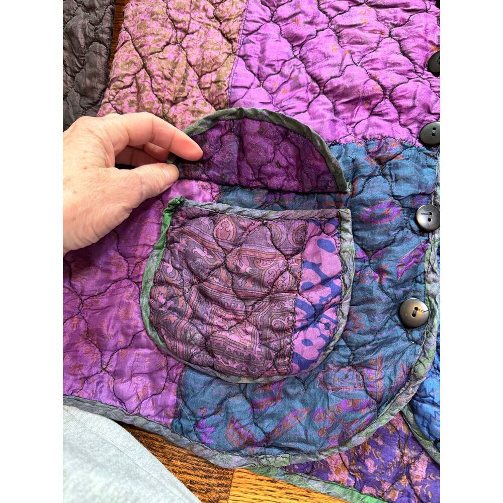 Patchington Quilted Silk Jacket - image 4